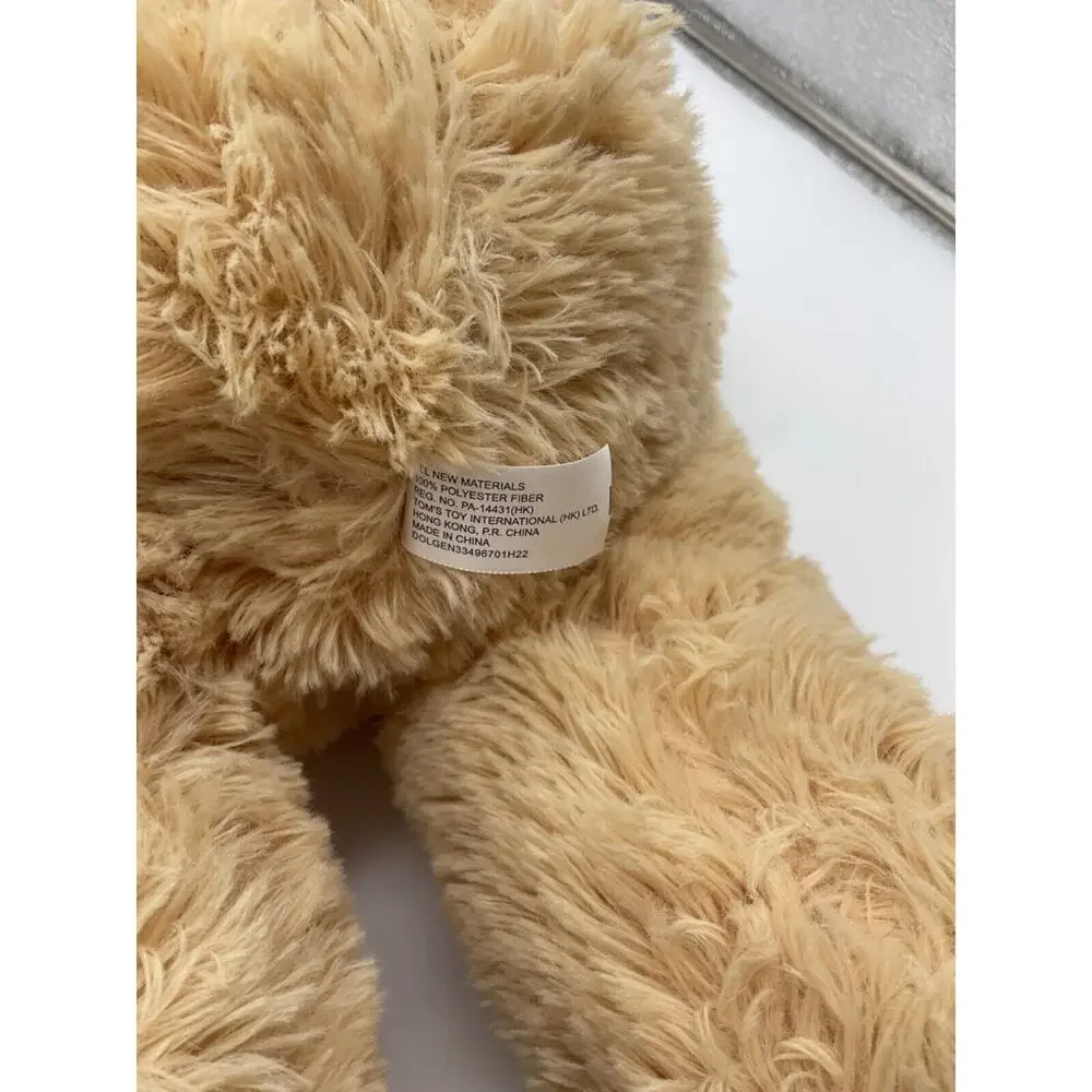21-Inch Teddy Bear with Pink Bow,‎ Pink/Silver Hearts by Tom's Toys